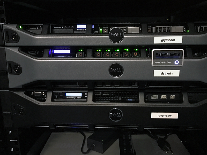 A close-up view of Varial Hosting enterprise server hardware engineered for speed and stability.