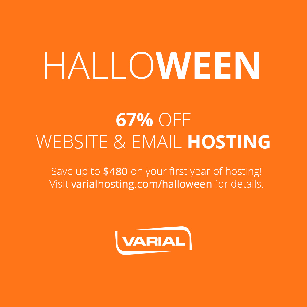 Varial Hosting Halloween Sale